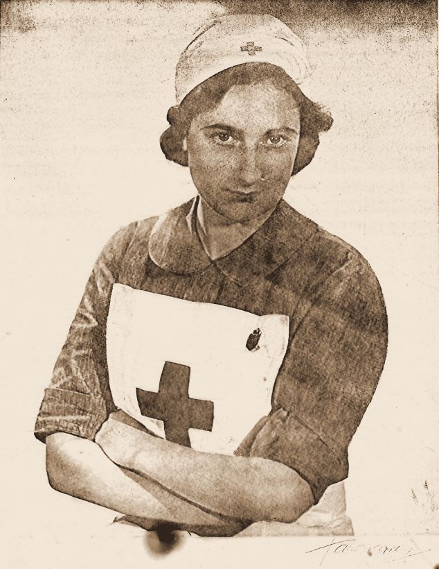 Lilah Johnson in nursing uniform. Diana noted that she was nursing during the Second World War.