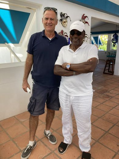 With Bob Johnson at Trattoria on 31 December 2023, organizing Michael Jordan’s private dinner. Bob wanted it on a Monday, the one day of the week we were closed, so it would be just his group and our own staff.