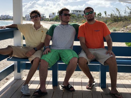 The boys at Trattoria, August 2018.
