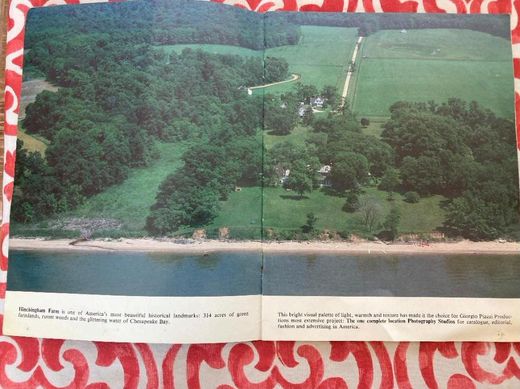 The place from the air, in the brochure.