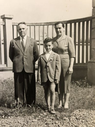 My grandparents again, with my uncle Giuseppe as a boy.