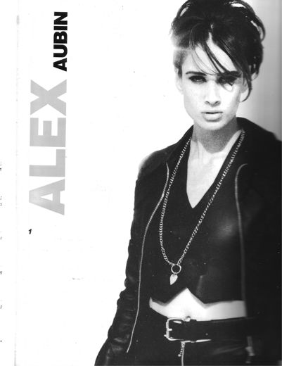 Alex Aubin, on page 1 of another of our model books.