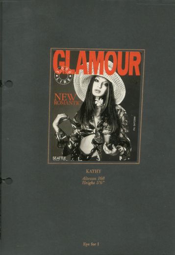 Kathy on the cover of Italian Glamour, photographed by Satoshi.