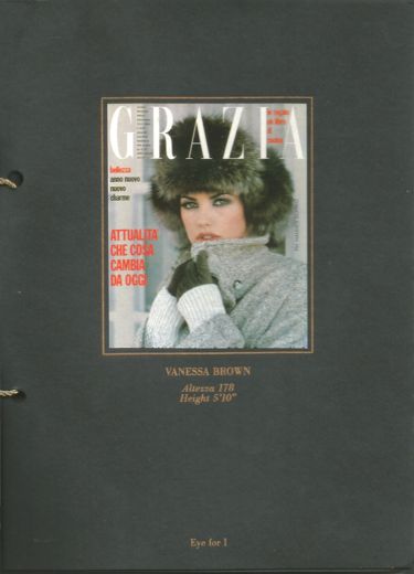 Vanessa Brown on the cover of Grazia, photographed by Hannes Schmid.