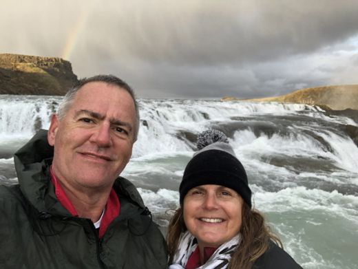 Chantal and me in Iceland, September 2018.