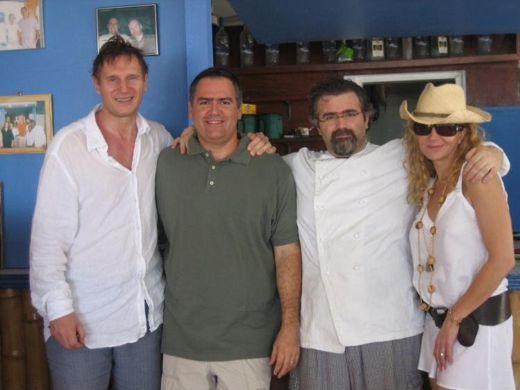 Liam Neeson, Natasha Richardson and Valter.