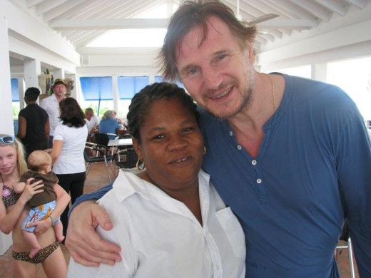 Liam Neeson and Magda.