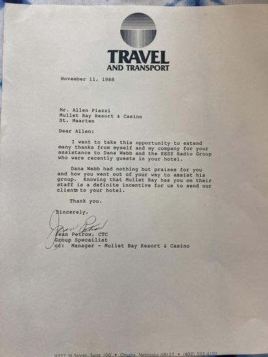 Travel and Transport, 11 November 1988.