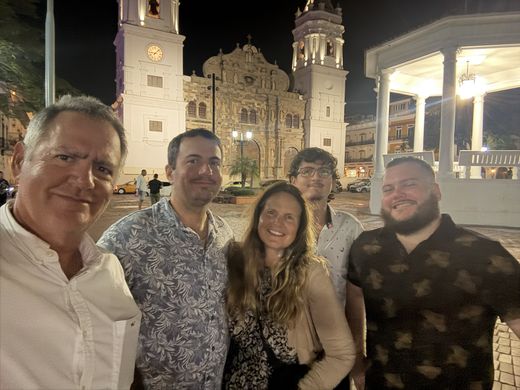 Casco Viejo, Panama, September 2025, on a trip to renew our Italian passports. Changing planes in Miami on the way, we heard someone shout “PIAZZI’S!” across the concourse. It was Gladys, on her way home to Anguilla.