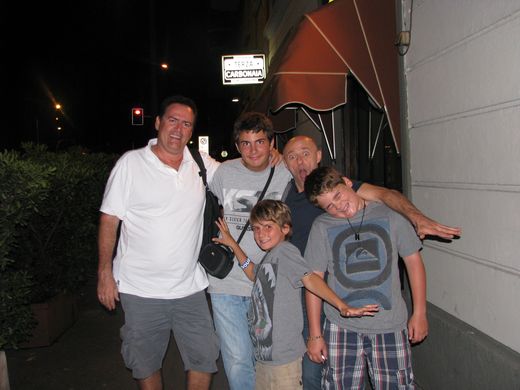 The boys and me with Paolo in Milan, July 2011. Paolo drove for the women’s division at the agency, and he became one of my closest friends in the city almost as soon as I arrived.