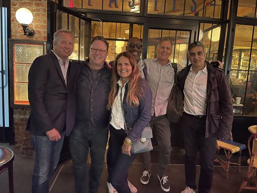 New York, May 2024: dinner at Pastis with my friend Sam, who we first met in Milan, and Jerry, Michael and Mark.