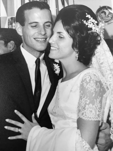 Alan Permuy and Carolyn Carty on their wedding day.