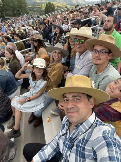 Piazzis and Maroldas at the Snowmass Rodeo, August 2022.