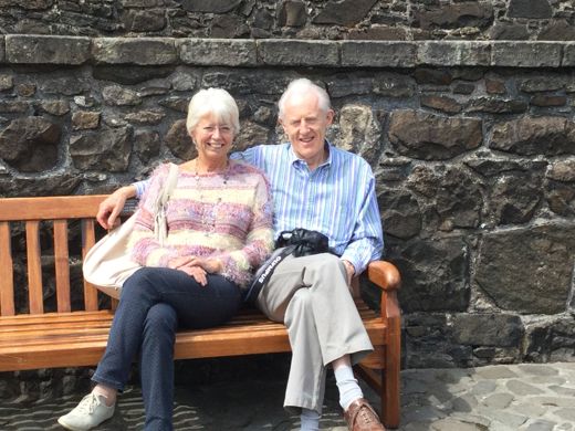 Gavin and Marlyn at Stirling Castle the same afternoon. They toured us around Scotland that June.