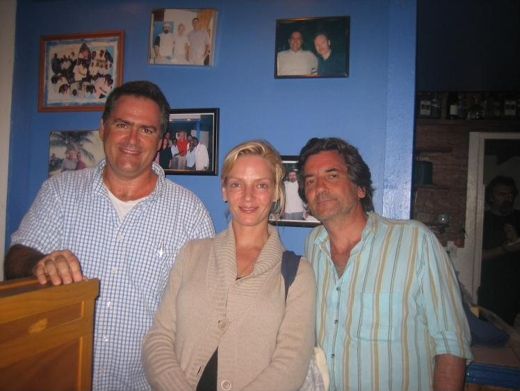 Uma Thurman and Griffin Dunne.