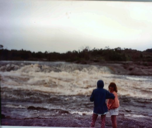 Watching the rapids.